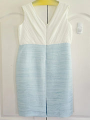 2 Pieces Sheath/Column V-Neck Knee-Length Mother of the Bride Dresses with Jacket & Pleats