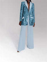 2 Pieces Evening Party Suit Jacket with Pockets & Pants