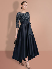 A Line/Princess Jewel Neck 3/4 Sleeves Mother of the Bride Dresses