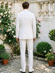 3-piece Men's Suit Jacket, Pointed Collar, Single Button
